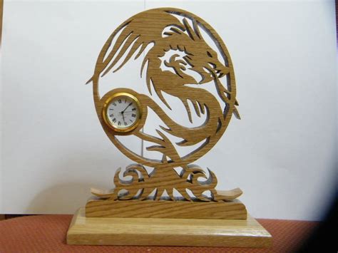Dragon Clock That I Made From A Scrollsaw Workshop Design Scroll Saw