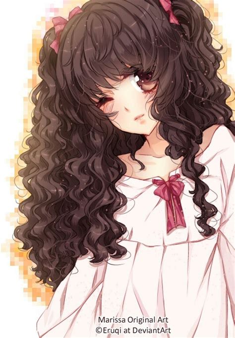 How To Draw Anime Girl With Curly Hair