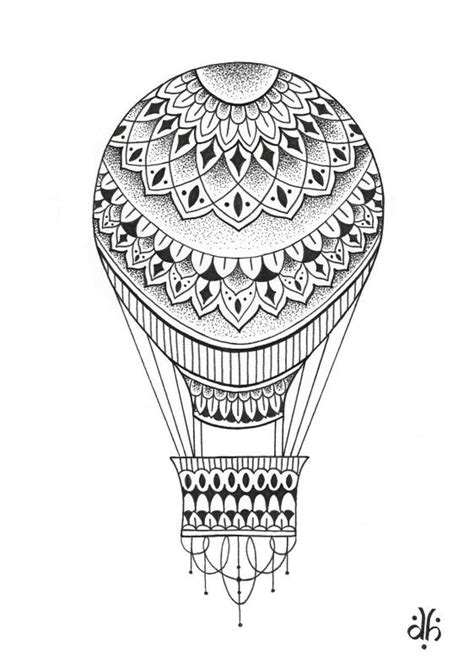 62 best Hot Air Balloon Coloring Pages for Adult images on Pinterest | Hot air balloons, Hot air