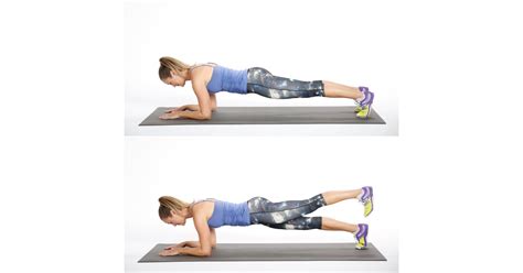 Elbow Plank With Leg Lift Best Plank Variations Popsugar Fitness Uk
