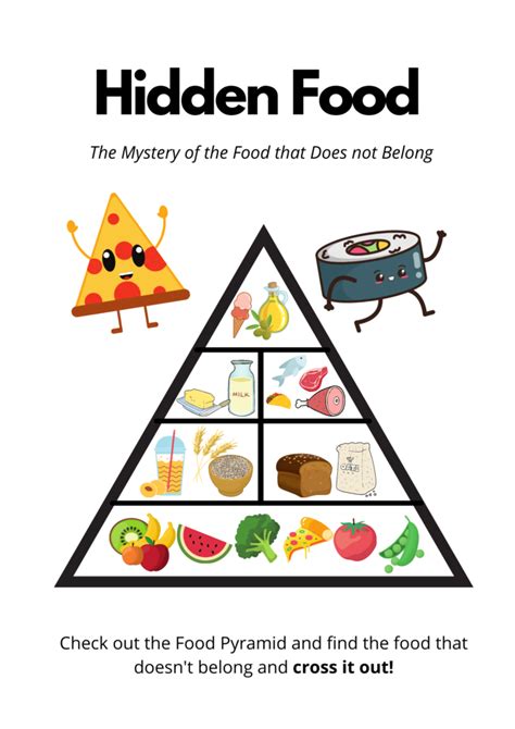 Printable Food Pyramid Kids Problem Solving Game Free Download Help
