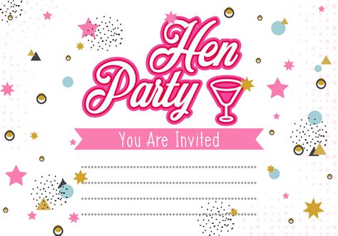 Hen Party Invitation Template