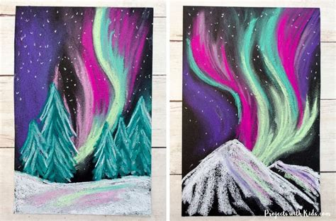 Create Stunning Northern Lights Chalk Pastel Art Chalk Pastel Art