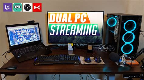 My Dual Pc Stream Station Laptop Gaming Setup Gamer Setup Gamer Room