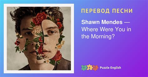 Текст и перевод песни Where Were You In The Morning Shawn Mendes Шон