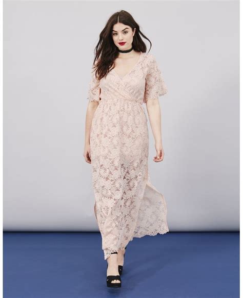 Simply Be Lace Wrap Maxi Dress Plus Size Maxi Dresses Floral Maxi