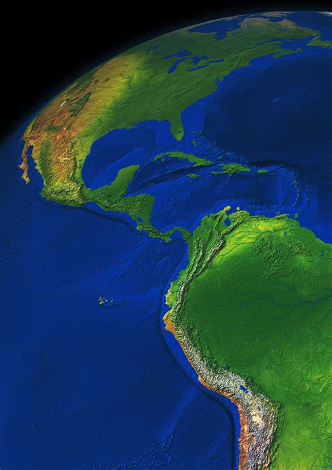 Digital Image Globe South America 549 The World Of