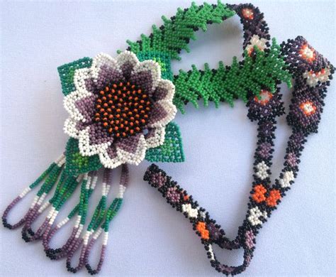 Huichol Art Jewelry Art Beaded Jewelry Beaded Necklaces Flower