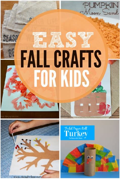 Fall Crafts For Kids Quick And Easy Fall Crafts For