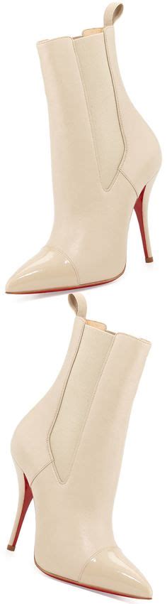 Christian Louboutin Tucson Cap Toe Red Sole Bootie Nude Fall Cl