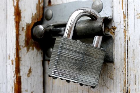 Free Picture Old Padlock Door Lock Security Steel