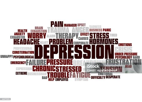 Depression Word Cloud Concept 3 Stock Illustration Download Image Now