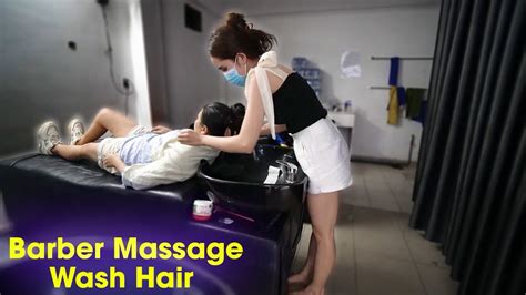 Vietnam Massage Barber Shop Asmr Massage Face And Wash Hair With Girl In