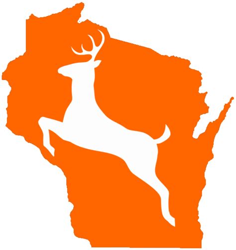 Blaze Orange Whitetail Deer Hunting In Wisconsin