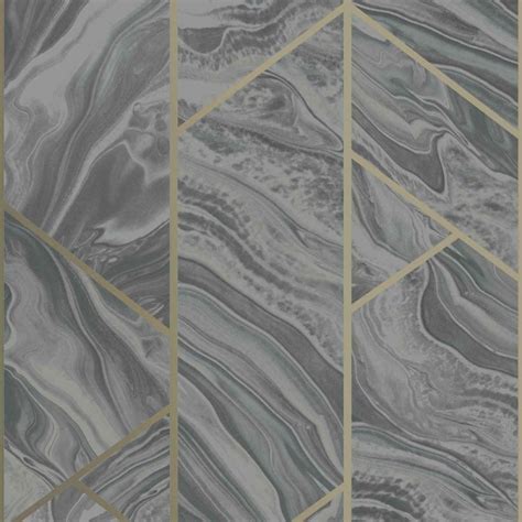 Sample Rasch Marble Geometric Abstract Metallic Glitter Wallpaper