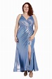 Morgan & Co 22122W Long Plus Size Formal Prom Dress | The Dress Outlet