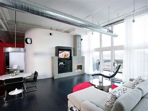 Modern Living Room In Urban Loft Hgtv