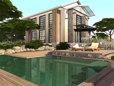 The Sims Resource Lake House No Cc