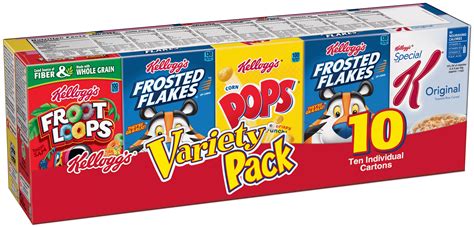 Kelloggs Cereal Variety Pack Single Serve Boxes Edito