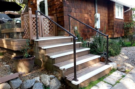 Contemporary porch with stainless steel cable railing. 5 Easy Install Handrail Projects For Safe Access ...