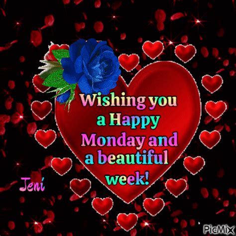 Wishing You A Happy Monday And A Beautiful Week Free Animated 