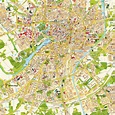 Stadtplan Münster, NRW, Deutschland. Karte und Routenplaner von hot-maps.
