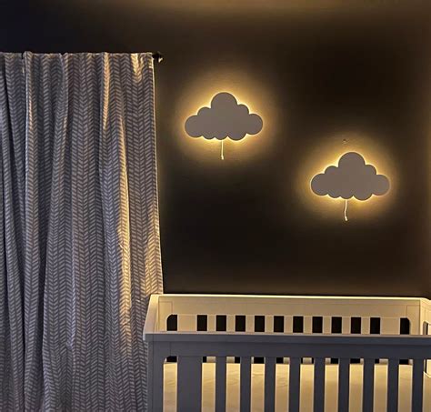 Cloud Wall Light Nursery Lighting Baby Room Night Light Etsy