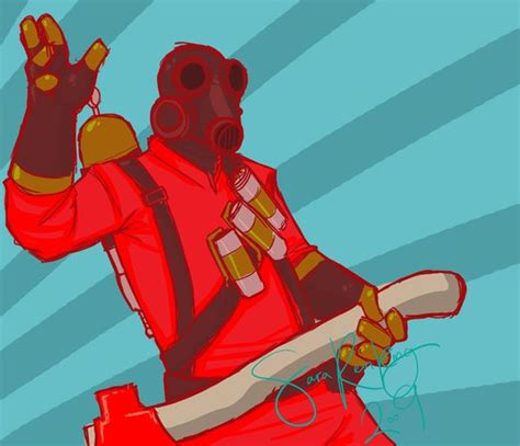 Tf2 Rock On Pyro By Superkusokao On Deviantart Team Fortress 2