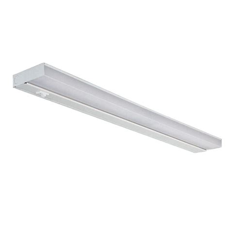 24 In White Fluorescent Under Cabinet Light Fixture 10366eb The Home