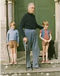 Lord Mountbatten with their grandsons Nicholas and Timothy Knatchbull ...