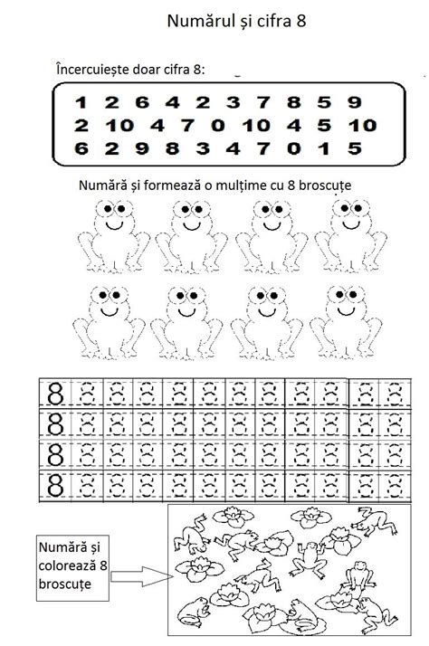 Fișa îi Va încânta Pe Cei Mai Curioși și Isteți școlărei Broscuțele Au