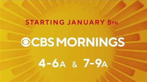 Kcbs Promo Cbs Mornings Live At 4 6am And 7 9am In Los Angeles