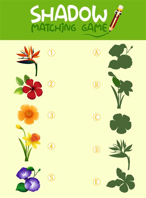 Flower Matching Game Printable