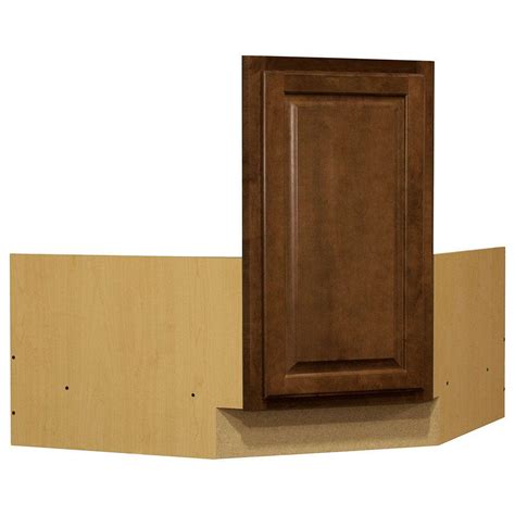 The home depot kitchen cabinets come with impressive materials and designs that make your kitchen a little heaven. Hampton Bay Hampton Assembled 36x34.5x24 in. Corner Sink Base Kitchen Cabinet in Cognac-KCSB36 ...