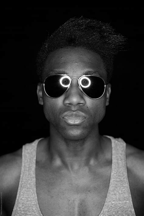 Black Man With Sunglasses By Robert Kohlhuber