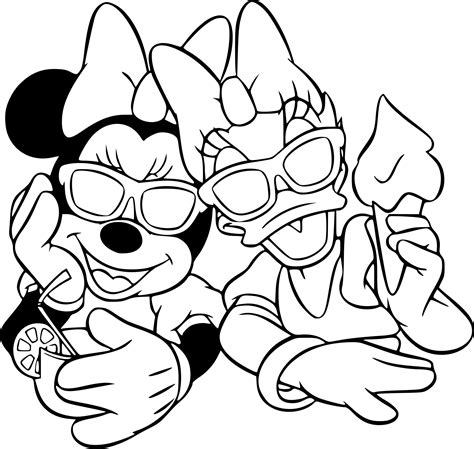 Coloriage Minnie Mouse Et Daisy Duck À Imprimer Sur Encequiconcerne