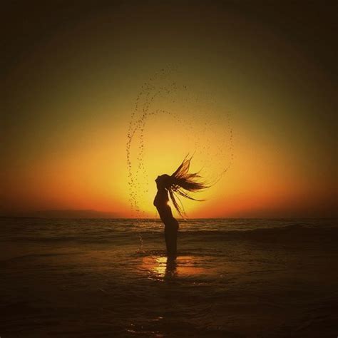 15 Cool Hair Flip Pictures Silhouette Photography Water