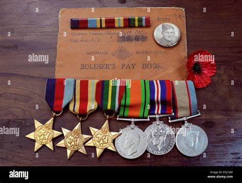 Australian Army Medals Chart