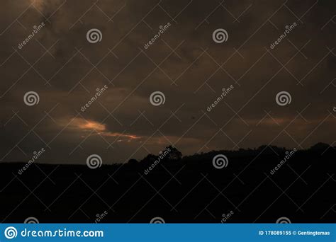 Spotlight Of Golden Light At Sunset Stock Image Image Of Landscape