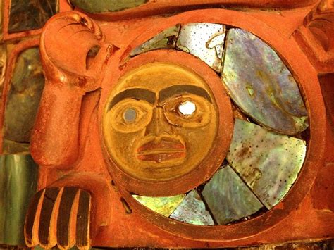 Tlingit Headress Wood Carved Frontlet Of A Hawklike Supernatural Being