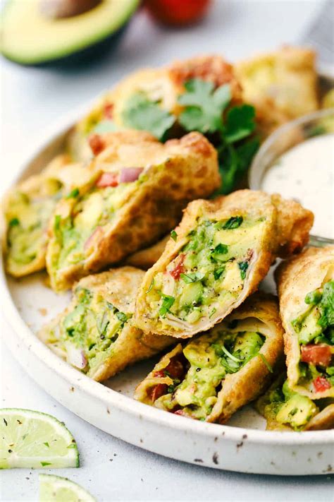Grab the food and drop it into the pot. The Best Avocado Egg Rolls (Cheesecake Factory Copycat ...