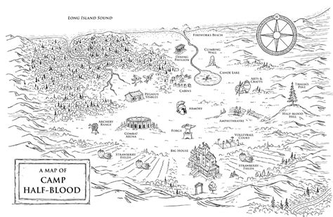 Keith Robinson Illustration Maps Fantasy Wall Art Fantasy Map Camp Half Blood Map Map Of