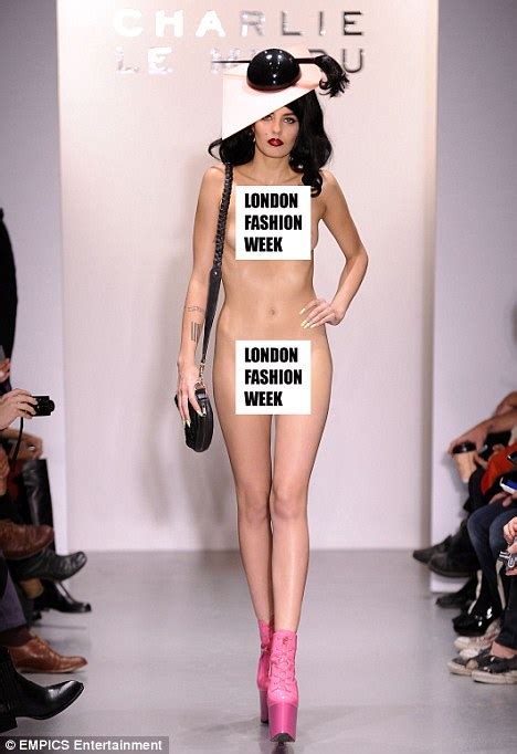 Naked Models At London Fashion Week Welcome To Linda Ikeji S Blog