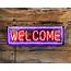 Welcome Neon  Kemp London Bespoke Signs Prop Hire Large