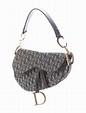 Christian Dior Diorissimo Denim Saddle Bag - Handbags - CHR52637 | The ...