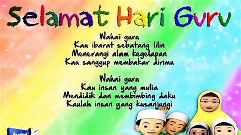 Tentu saja anda akan menyebutkan ayah, ibu, kakek, nenek, bahkan guru di sekolah. KAD UCAPAN SELAMAT HARI GURU YANG COMEL-COMEL!!