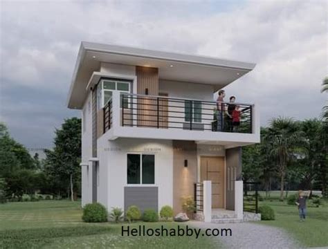 Minimalist 2 Storey House Design With 3 Bedrooms 93 Sqm Tfa