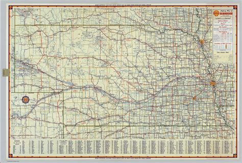 Shell Highway Map Of Nebraska David Rumsey Historical