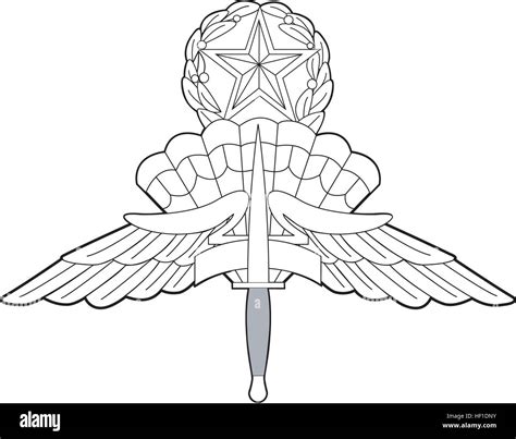 Us Military Master Free Fall Parachutist Badge Stock Photo Alamy