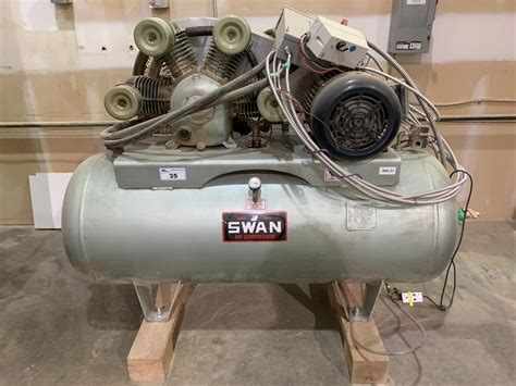 Swan Model Mw 415 120 Gallon Horizontal Air Compressor